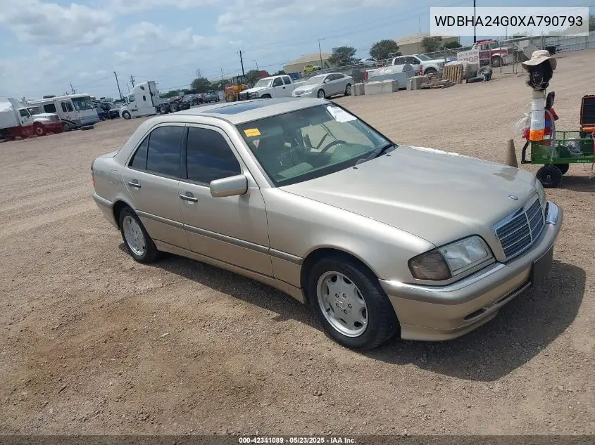 1999 Mercedes-Benz C 230 Kompressor VIN: WDBHA24G0XA790793 Lot: 42341089