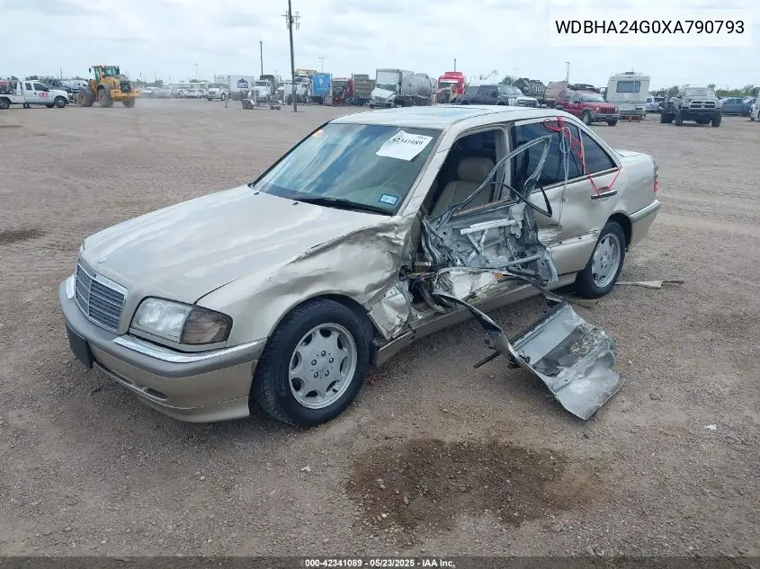 1999 Mercedes-Benz C 230 Kompressor VIN: WDBHA24G0XA790793 Lot: 42341089