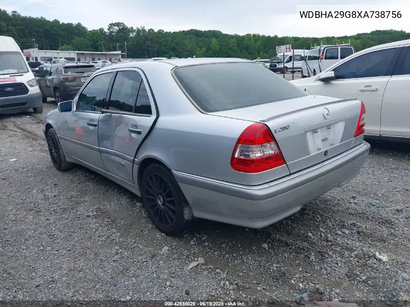 1999 Mercedes-Benz C 280 VIN: WDBHA29G8XA738756 Lot: 42555026