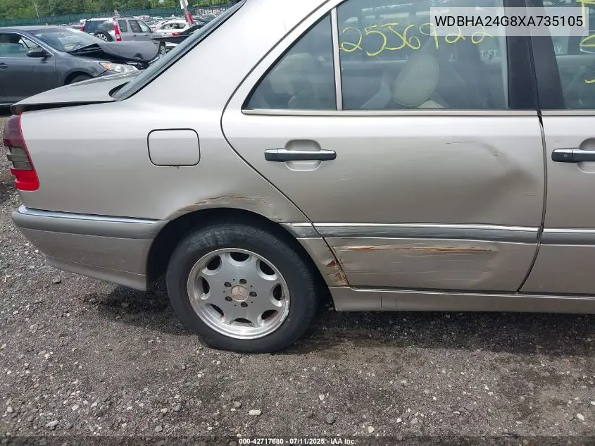 1999 Mercedes-Benz C 230 Kompressor VIN: WDBHA24G8XA735105 Lot: 42717680