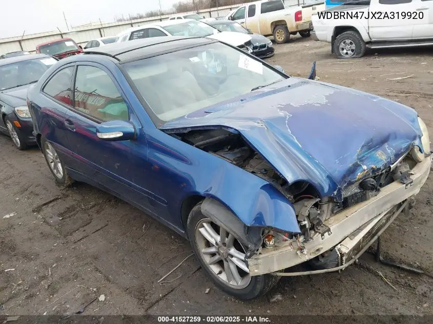 2002 Mercedes-Benz C-Class VIN: WDBRN47JX2A319920 Lot: 41527259
