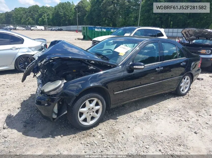 2002 Mercedes-Benz C 240 VIN: WDBRF61J52F281582 Lot: 42498015