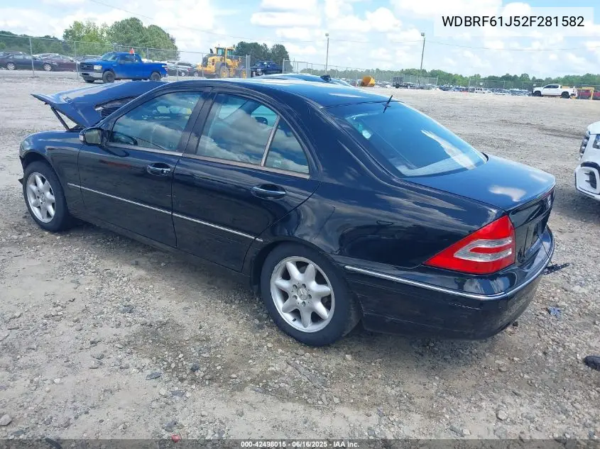 2002 Mercedes-Benz C 240 VIN: WDBRF61J52F281582 Lot: 42498015