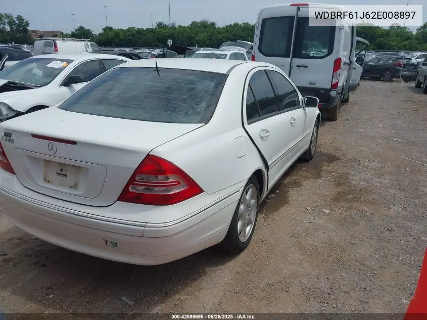 2002 Mercedes-Benz C 240 VIN: WDBRF61J62E008897 Lot: 42598695