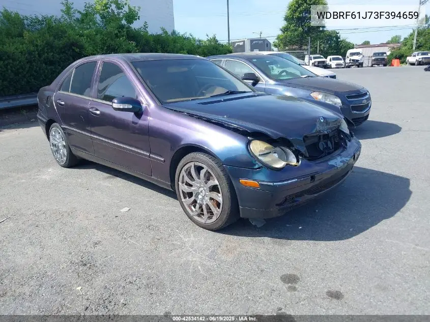 2003 Mercedes-Benz C 240 VIN: WDBRF61J73F394659 Lot: 42534142