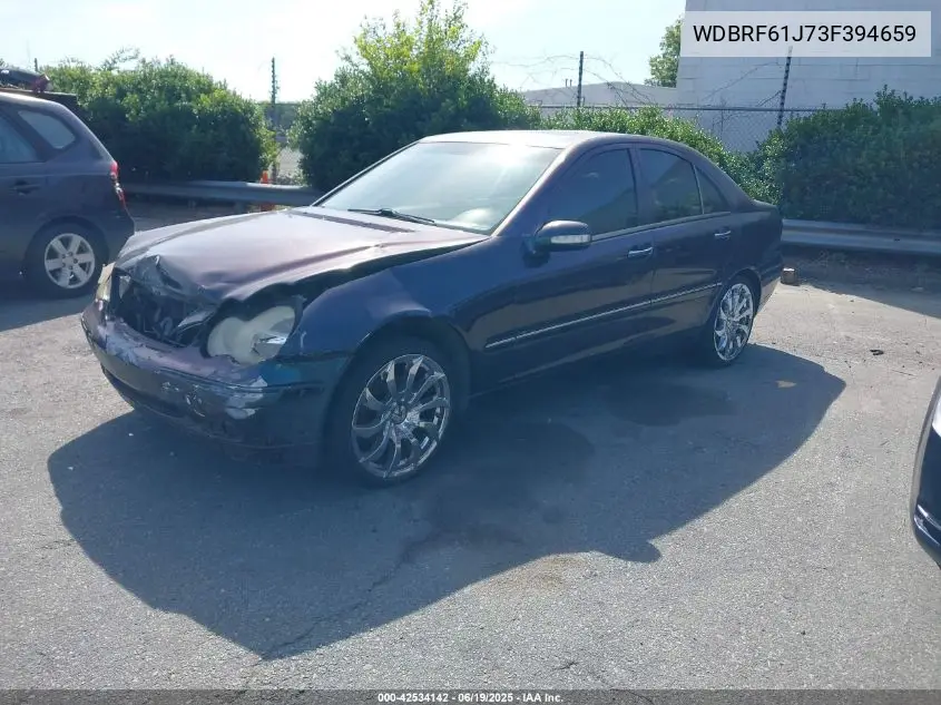 2003 Mercedes-Benz C 240 VIN: WDBRF61J73F394659 Lot: 42534142