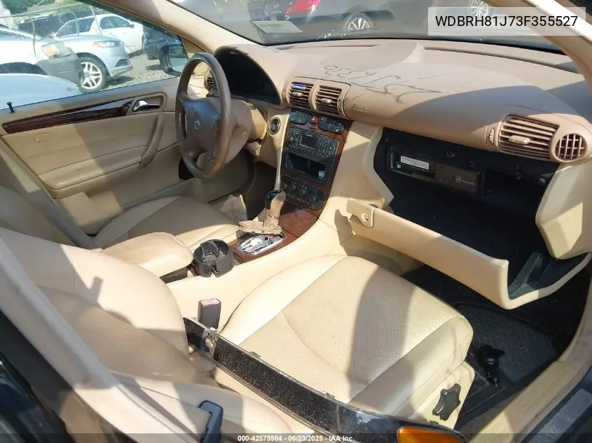 2003 Mercedes-Benz C 240 VIN: WDBRH81J73F355527 Lot: 42575504