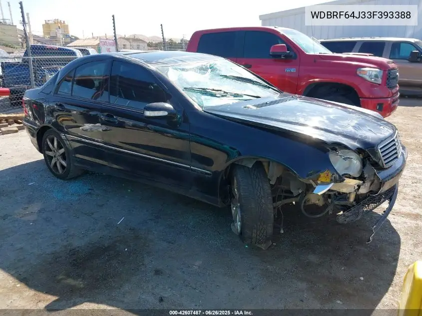 2003 Mercedes-Benz C 320 Sport VIN: WDBRF64J33F393388 Lot: 42607487