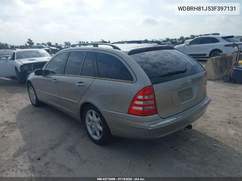 wdbrh81j53f397131 WDBRH81J53F397131 2003 Mercedes-Benz C 240