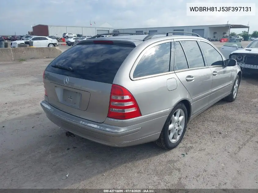wdbrh81j53f397131 WDBRH81J53F397131 2003 Mercedes-Benz C 240
