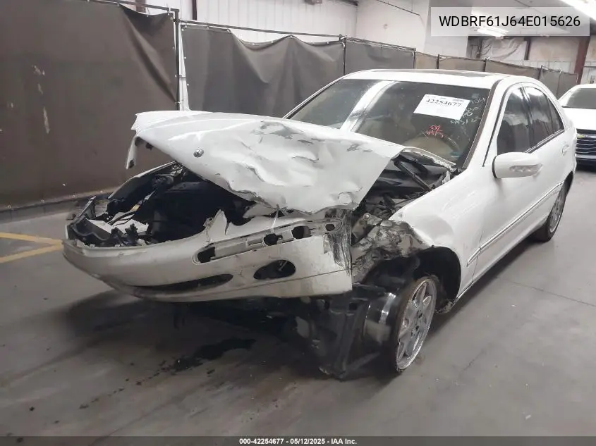 2004 Mercedes-Benz C 240 VIN: WDBRF61J64E015626 Lot: 42254677