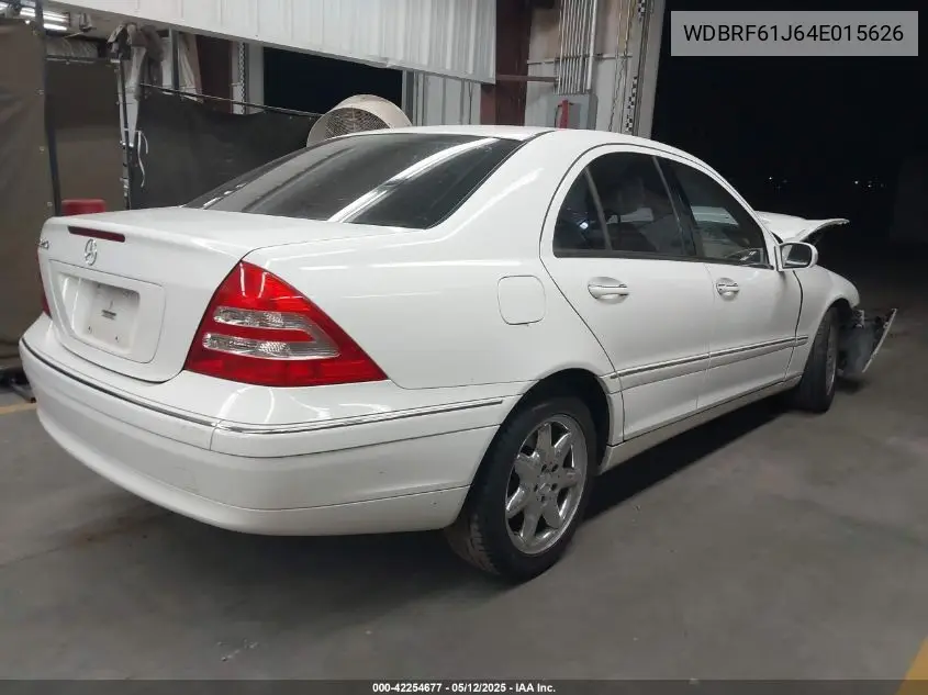 2004 Mercedes-Benz C 240 VIN: WDBRF61J64E015626 Lot: 42254677