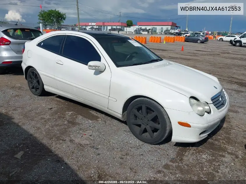 2004 Mercedes-Benz C 230 Kompressor Sport VIN: WDBRN40JX4A612553 Lot: 42255269