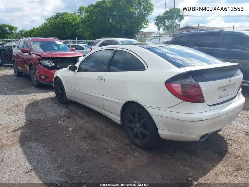 2004 Mercedes-Benz C 230 Kompressor Sport VIN: WDBRN40JX4A612553 Lot: 42255269