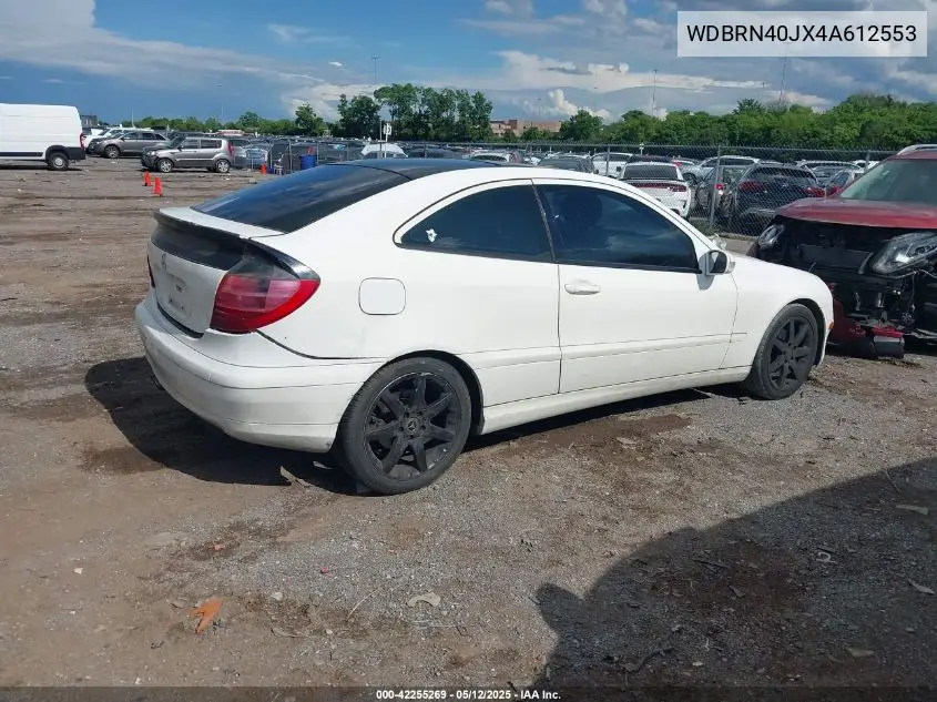 2004 Mercedes-Benz C 230 Kompressor Sport VIN: WDBRN40JX4A612553 Lot: 42255269