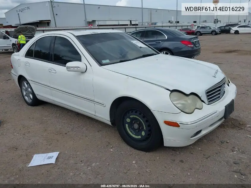 2004 Mercedes-Benz C 240 VIN: WDBRF61J14E016229 Lot: 42576797
