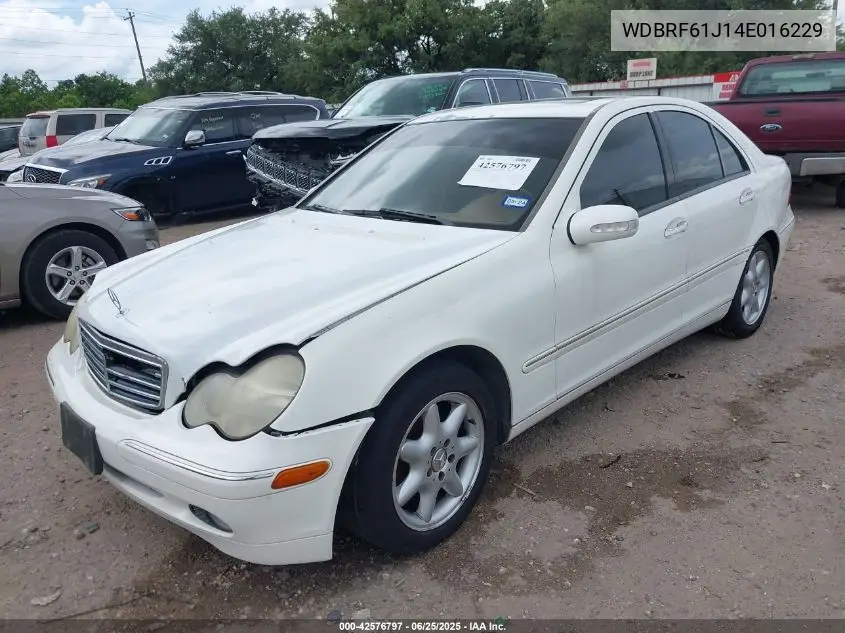 2004 Mercedes-Benz C 240 VIN: WDBRF61J14E016229 Lot: 42576797