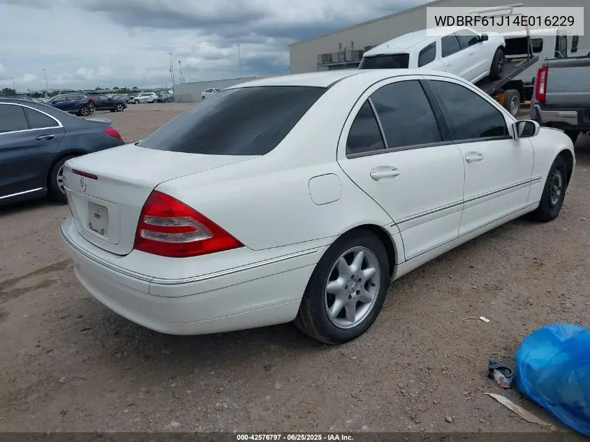 2004 Mercedes-Benz C 240 VIN: WDBRF61J14E016229 Lot: 42576797
