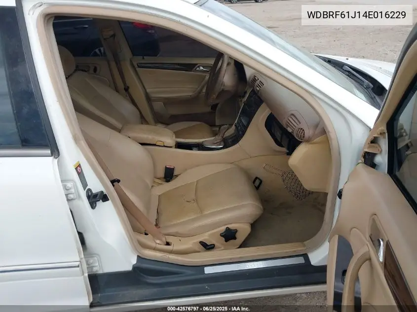 2004 Mercedes-Benz C 240 VIN: WDBRF61J14E016229 Lot: 42576797