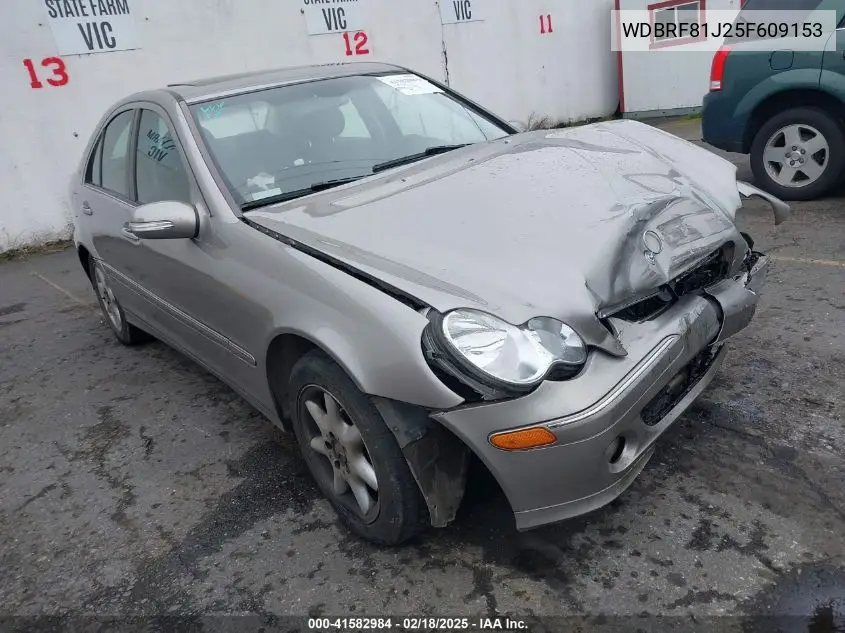 2005 Mercedes-Benz C 240 Luxury 4Matic VIN: WDBRF81J25F609153 Lot: 41582984