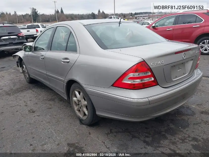 2005 Mercedes-Benz C 240 Luxury 4Matic VIN: WDBRF81J25F609153 Lot: 41582984