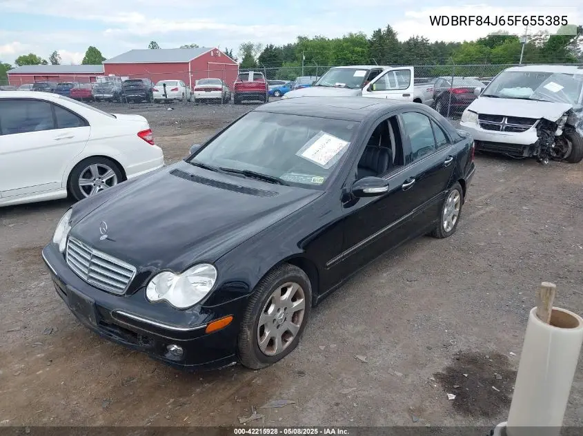 2005 Mercedes-Benz C 320 Luxury 4Matic VIN: WDBRF84J65F655385 Lot: 42215928