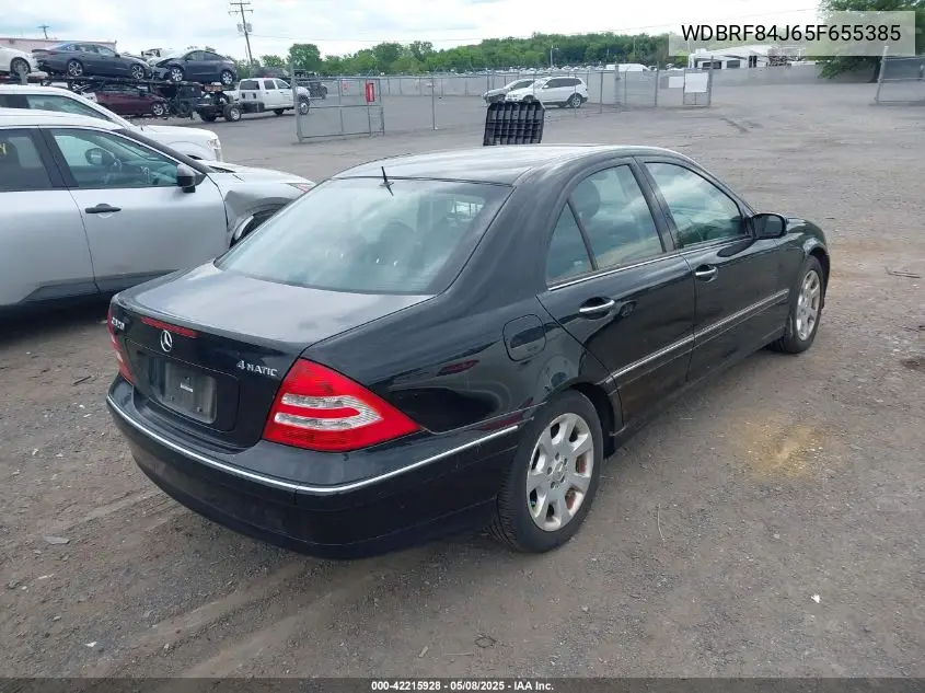 2005 Mercedes-Benz C 320 Luxury 4Matic VIN: WDBRF84J65F655385 Lot: 42215928