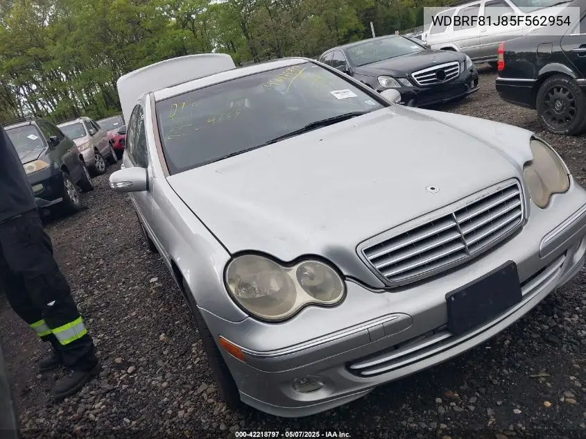 2005 Mercedes-Benz C 240 Luxury 4Matic VIN: WDBRF81J85F562954 Lot: 42218797