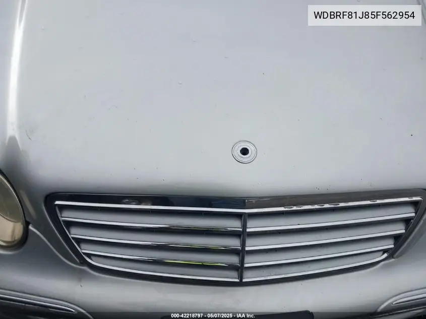 2005 Mercedes-Benz C 240 Luxury 4Matic VIN: WDBRF81J85F562954 Lot: 42218797