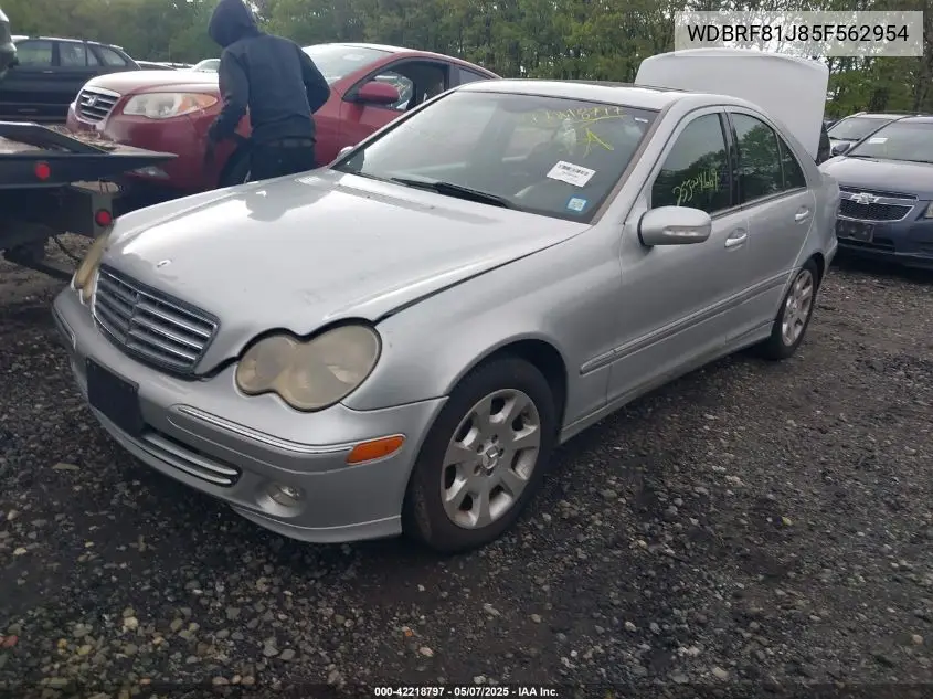 2005 Mercedes-Benz C 240 Luxury 4Matic VIN: WDBRF81J85F562954 Lot: 42218797