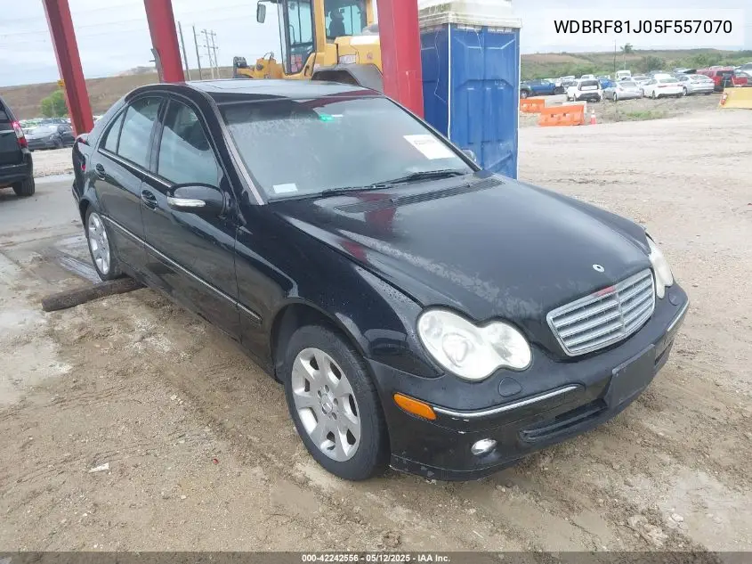 2005 Mercedes-Benz C 240 Luxury 4Matic VIN: WDBRF81J05F557070 Lot: 42242556