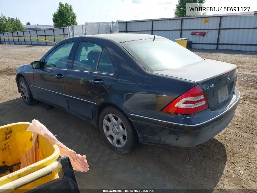 2005 Mercedes-Benz C 240 Luxury 4Matic VIN: WDBRF81J45F691127 Lot: 42493389