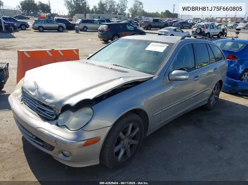 2005 Mercedes-Benz C 240 Luxury 4Matic VIN: WDBRH81J75F660805 Lot: 42529404