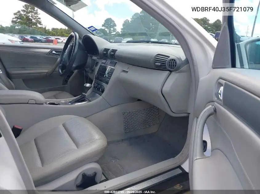2005 Mercedes-Benz C 230 Kompressor Sport VIN: WDBRF40J35F721079 Lot: 42603785