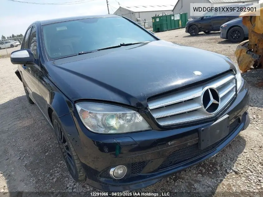 2009 Mercedes-Benz C 300 4Matic VIN: WDDGF81XX9F282901 Lot: 12291066