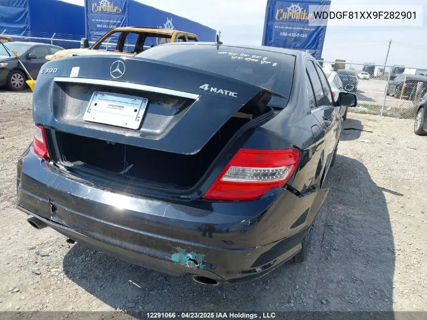 2009 Mercedes-Benz C 300 4Matic VIN: WDDGF81XX9F282901 Lot: 12291066