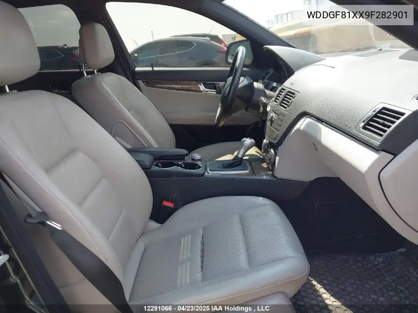 2009 Mercedes-Benz C 300 4Matic VIN: WDDGF81XX9F282901 Lot: 12291066