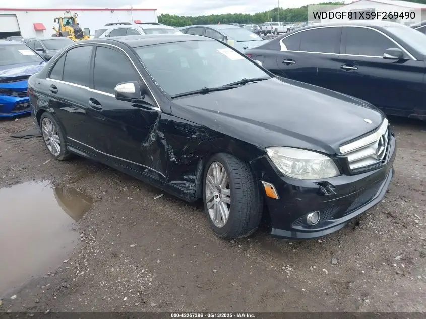2009 Mercedes-Benz C 300 Luxury 4Matic/Sport 4Matic VIN: WDDGF81X59F269490 Lot: 42257386