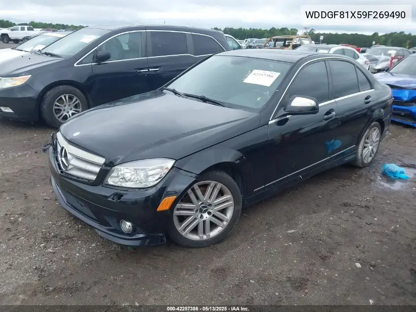2009 Mercedes-Benz C 300 Luxury 4Matic/Sport 4Matic VIN: WDDGF81X59F269490 Lot: 42257386
