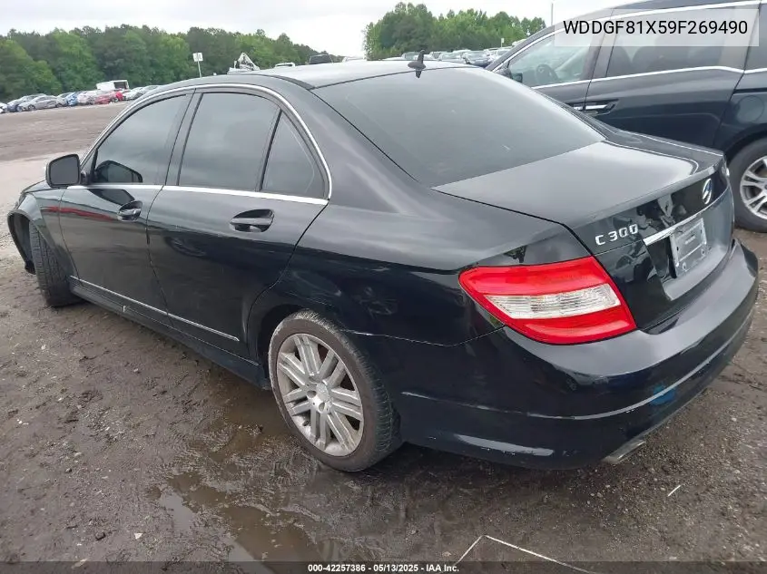 2009 Mercedes-Benz C 300 Luxury 4Matic/Sport 4Matic VIN: WDDGF81X59F269490 Lot: 42257386