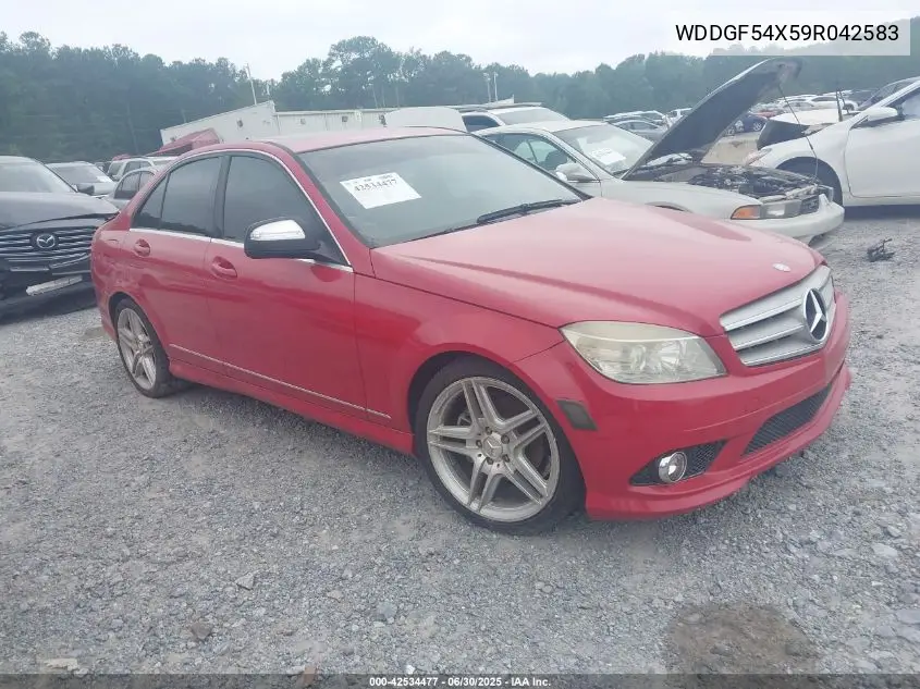 2009 Mercedes-Benz C 300 Luxury/Sport VIN: WDDGF54X59R042583 Lot: 42534477