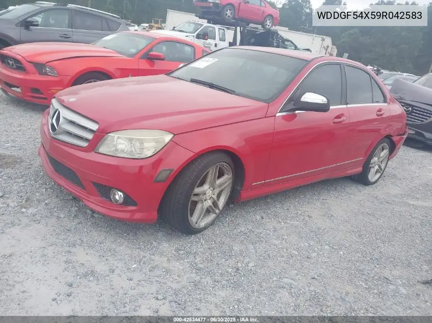 2009 Mercedes-Benz C 300 Luxury/Sport VIN: WDDGF54X59R042583 Lot: 42534477