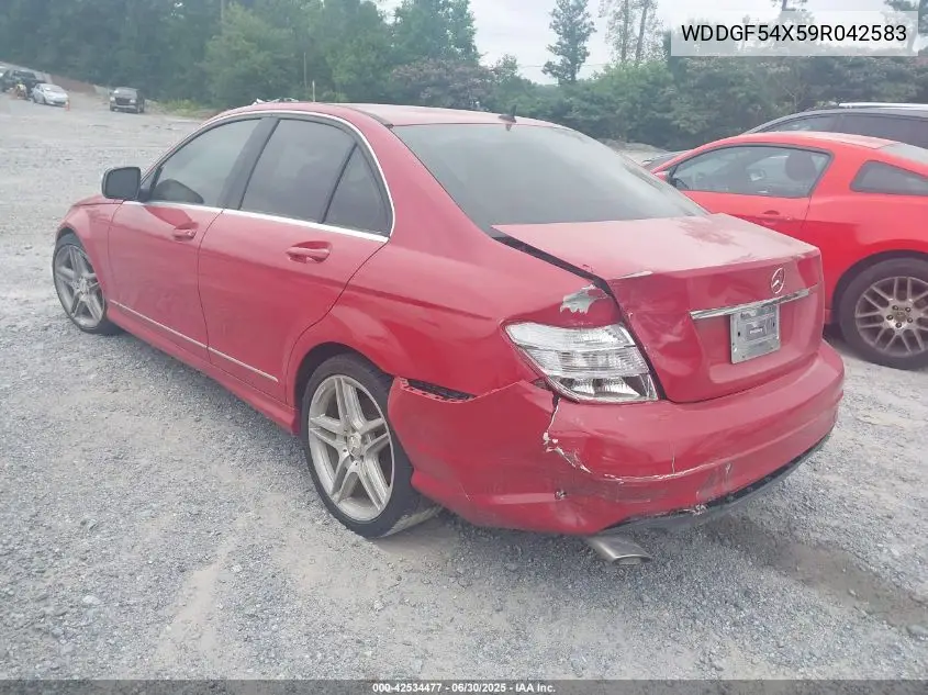 2009 Mercedes-Benz C 300 Luxury/Sport VIN: WDDGF54X59R042583 Lot: 42534477