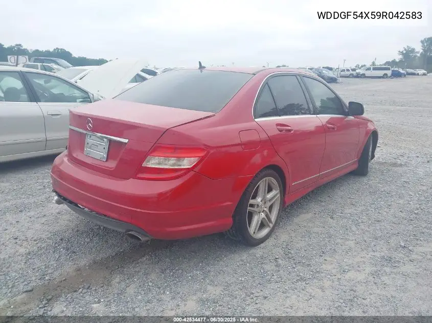 2009 Mercedes-Benz C 300 Luxury/Sport VIN: WDDGF54X59R042583 Lot: 42534477