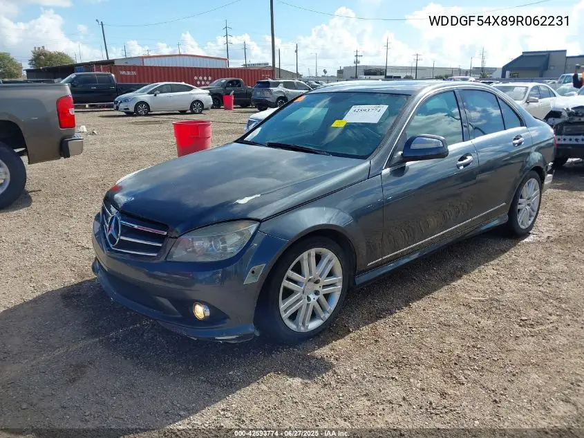 2009 Mercedes-Benz C 300 Luxury/Sport VIN: WDDGF54X89R062231 Lot: 42593774