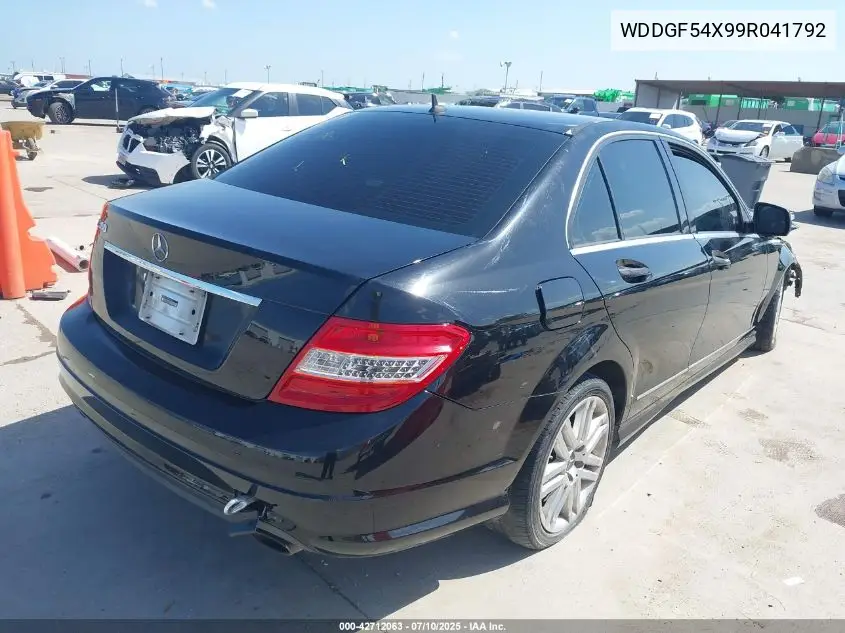 2009 Mercedes-Benz C 300 Luxury/Sport VIN: WDDGF54X99R041792 Lot: 42712063