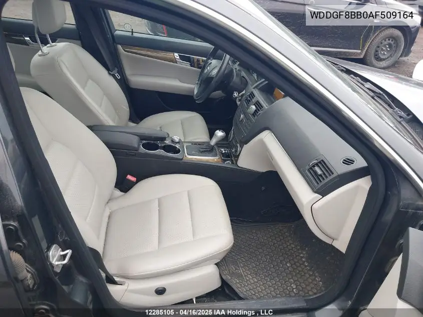 2010 Mercedes-Benz C 300 4Matic VIN: WDDGF8BB0AF509164 Lot: 12285105