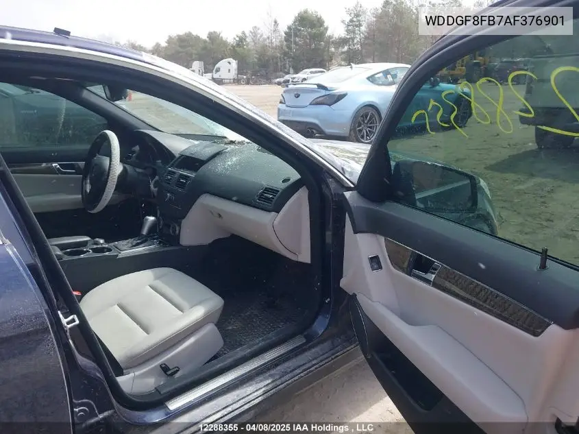 2010 Mercedes-Benz C 250 4Matic VIN: WDDGF8FB7AF376901 Lot: 12288355