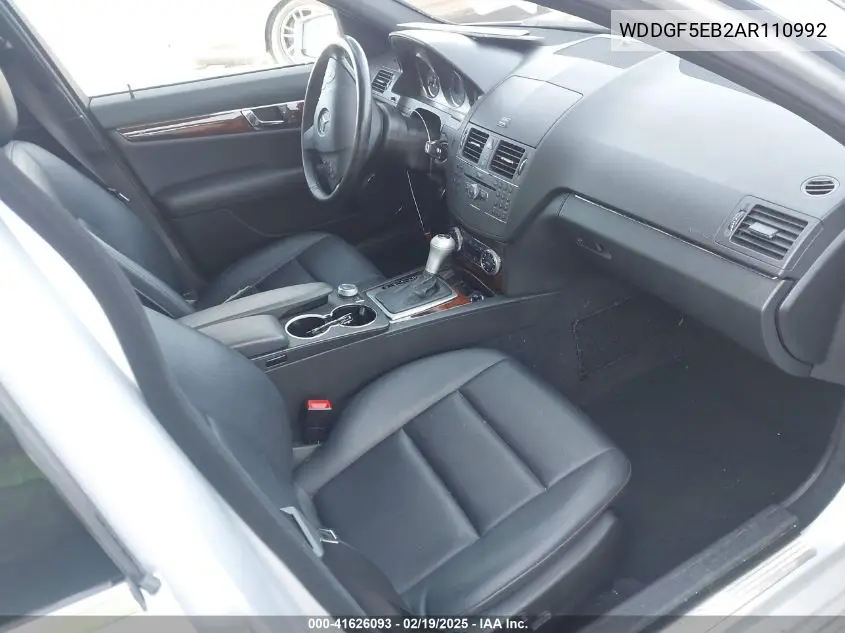 2010 Mercedes-Benz C 300 Luxury/Sport VIN: WDDGF5EB2AR110992 Lot: 41626093