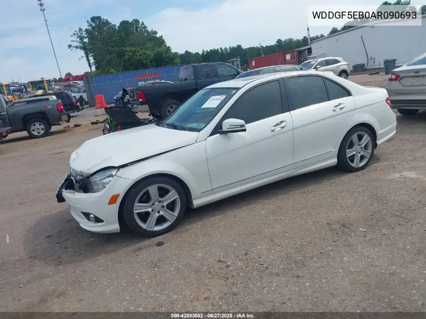 2010 Mercedes-Benz C 300 Luxury/Sport VIN: WDDGF5EB0AR090693 Lot: 42583002